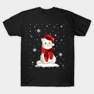 cat snowman T-Shirt